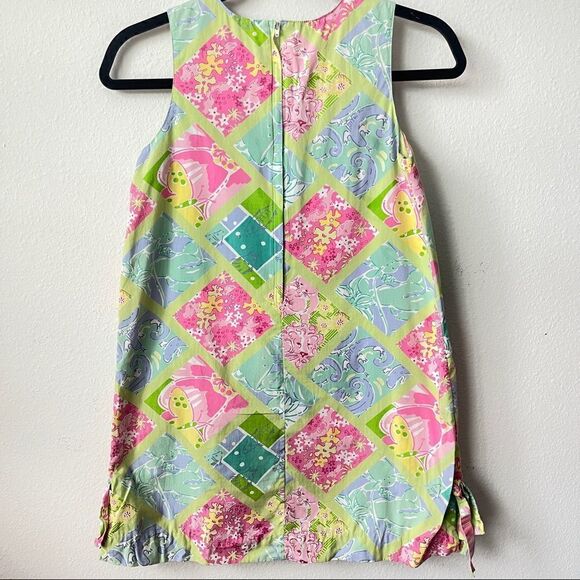 Lilly Pulitzer vintage white label surf n’ patch dress girls Sz 10 - Picture 3 of 6